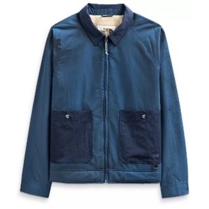 The North Face M66 Work Jacket Shady Blue Sherpa Fleece Lined Mens, Large